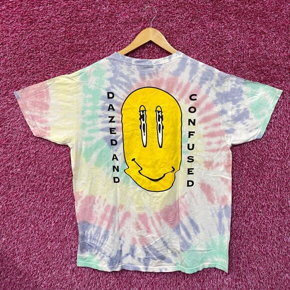 Dazed and Confused Acid Trip Smiley Movie Promo Tie Dye L - Picture 1 of 4